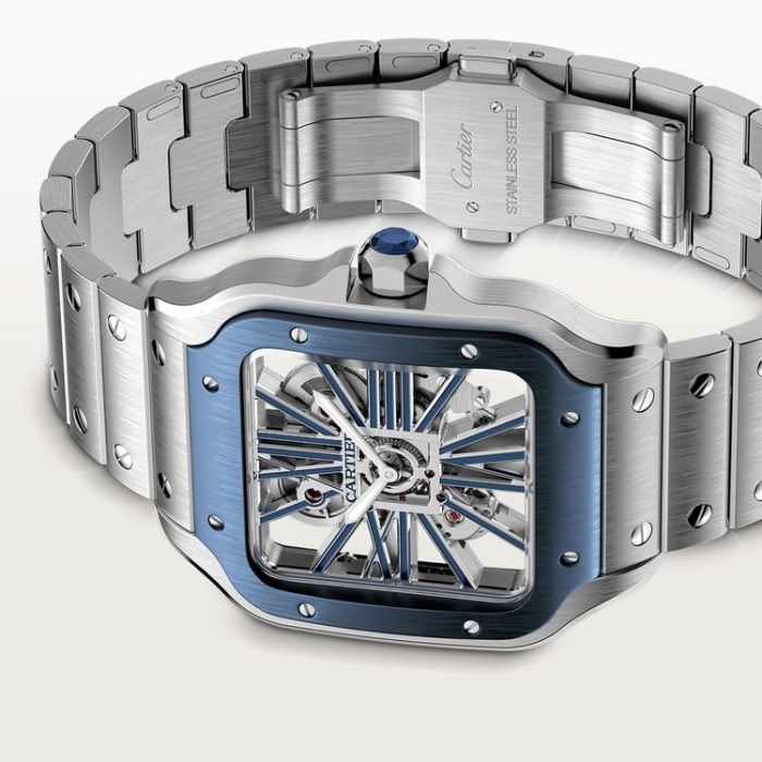 SANTOS DE CARTIER iskelet saat - Görsel 7