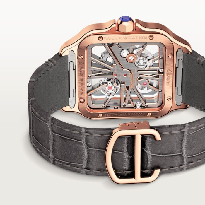 SANTOS DE CARTIER iskelet saat - Görsel 5