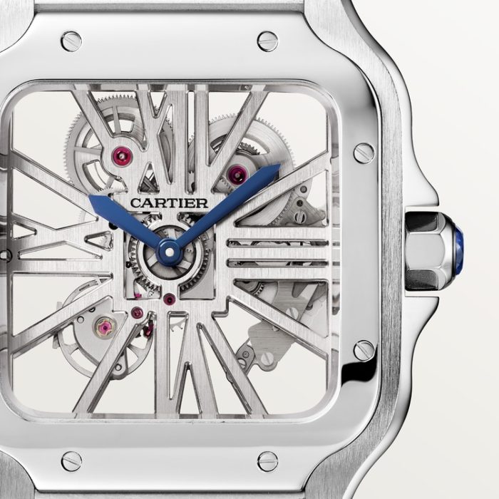 SANTOS DE CARTIER iskelet saat - Görsel 8