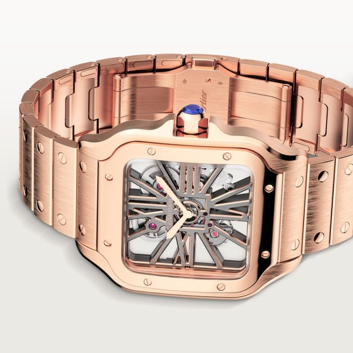 SANTOS DE CARTIER iskelet saat - Görsel 7