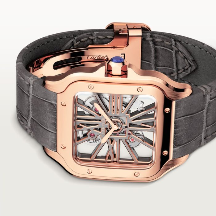 SANTOS DE CARTIER iskelet saat - Görsel 6