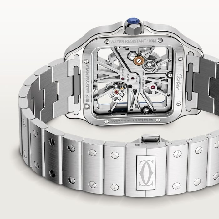 SANTOS DE CARTIER iskelet saat - Görsel 5