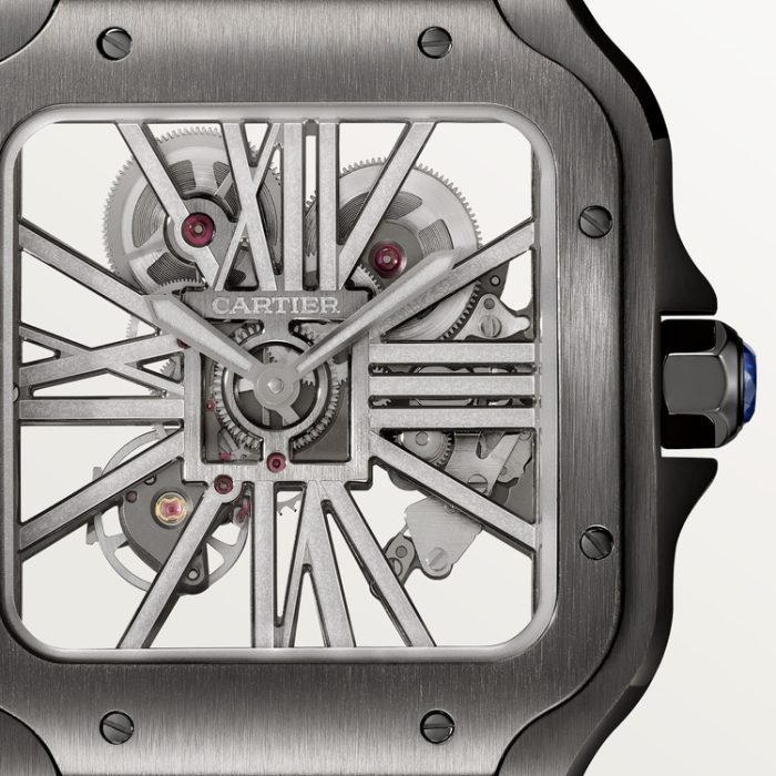 SANTOS DE CARTIER iskelet saat - Görsel 7