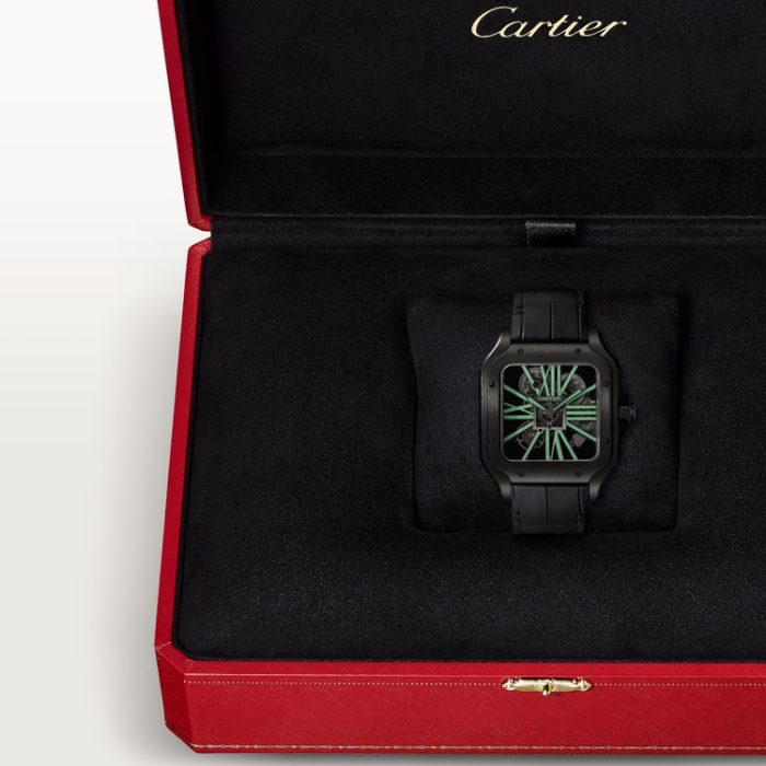 SANTOS DE CARTIER iskelet saat - Görsel 8
