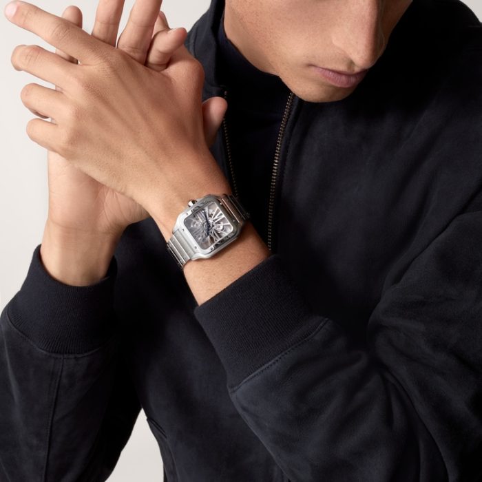 SANTOS DE CARTIER iskelet saat - Görsel 2