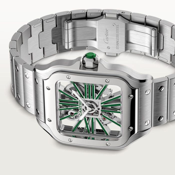 SANTOS DE CARTIER iskelet saat - Görsel 6