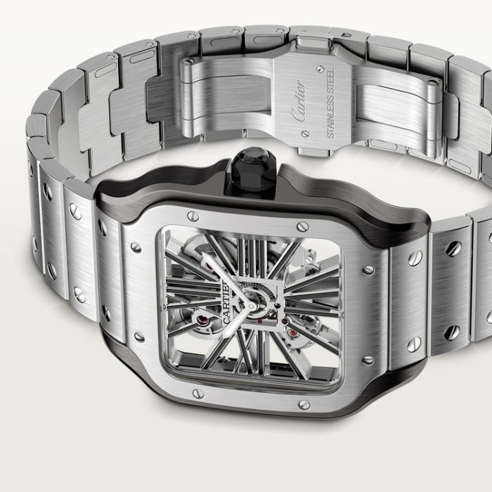 SANTOS DE CARTIER iskelet saat - Görsel 7